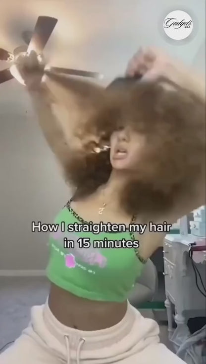 Rechargeable Mini Adjustable Hair Straightener Hot Comb